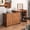 Walnut with 7 Drawers, variant on HICOMILA Makeup Vanity with Set, Makeup Table with Charaging Station, Dressing Table with 4 Drawers，Walnut