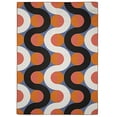 thumbnail image 1 of Outdoor Washable Jupiter Orange & Pink 3' x 5' Accent Rug, 1 of 8
