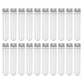 thumbnail image 1 of MasteelfCA 20pcs 40ml Clear Plastic Test Tubes PET Cylindrical Containers with Screw Caps for Science Experiments Snacks, 1 of 7