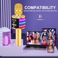 thumbnail image 3 of Intexca Bluetooth Karaoke Microphone, 4-in-1 Wireless Mic with LED Lights for Kids & Adults, 3 of 5