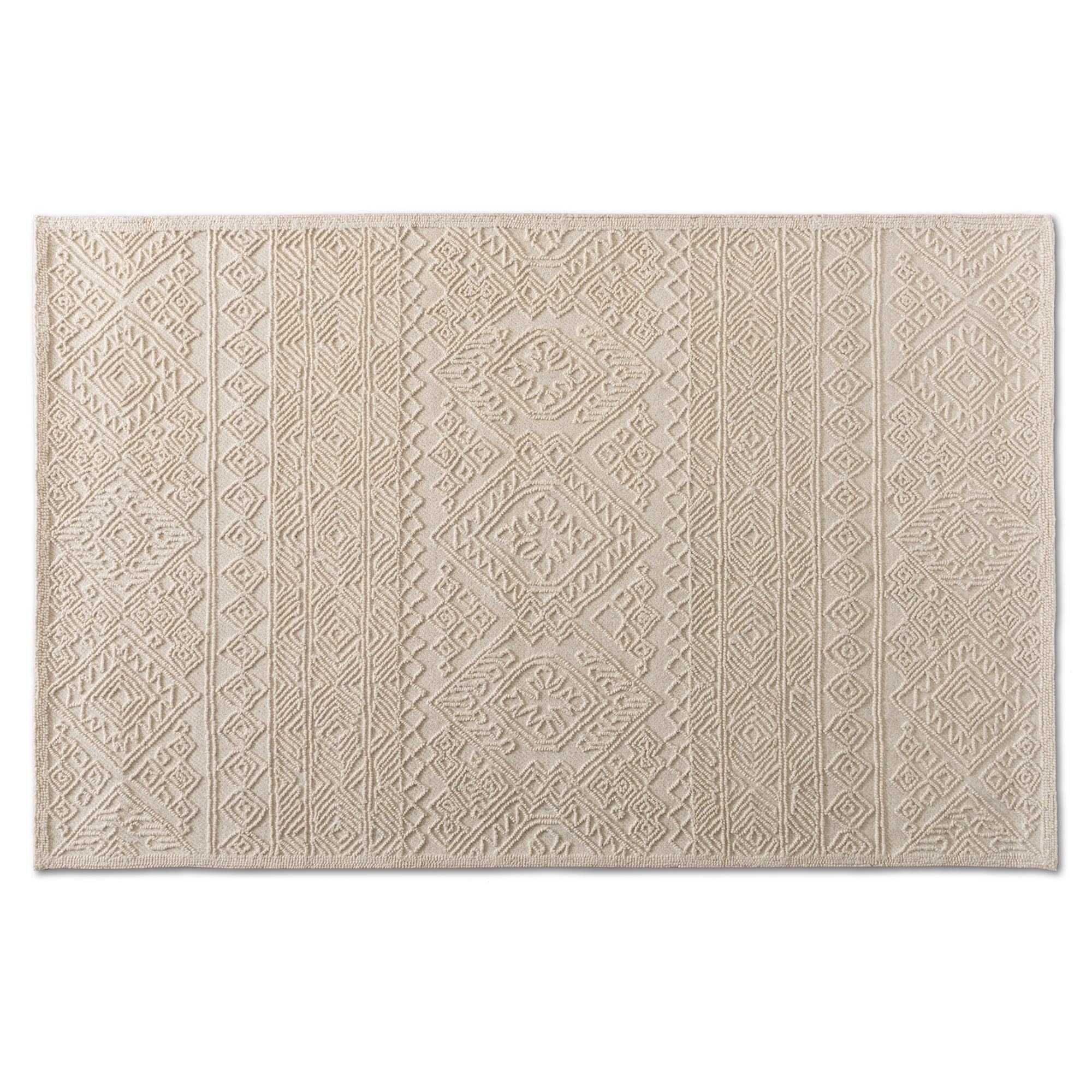 Baxton Studio Linwood Modern and Contemporary Ivory Hand-Tufted Wool Area Rug