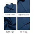 thumbnail image 5 of COOFANDY Mens Short Sleeve Casual Button Down Shirts Summer Lightweight Shirt Business Casual Dress Shirt, 5 of 6