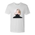 thumbnail image 2 of Wild Bobby, Hip Marilyn Monroe Portrait Classic Beauty Pose, Famous People, Men Premium Tri Blend Tee, Heather White, Large, 2 of 4