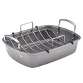 thumbnail image 2 of Circulon Nonstick Roasting Pan / Roaster with Rack - 17 Inch x 13 Inch, Gray, 2 of 4