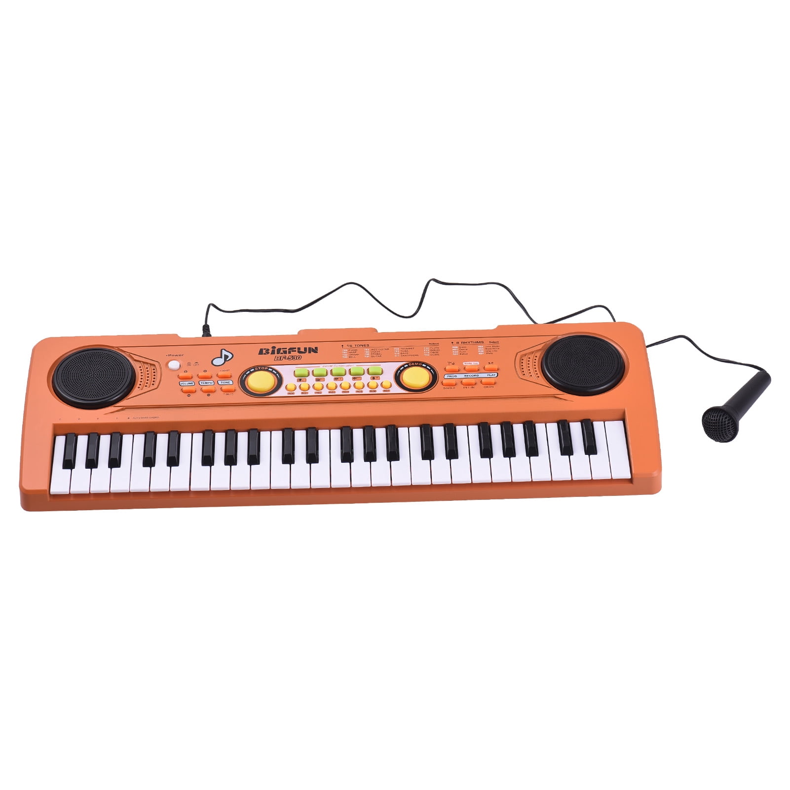 electric piano Keyboards Keyboards Piano 49 Key Portable Electronic Keyboard Piano 16 Tones 8 Rhythms 5 Percussion 6 Demos Dual Speaker Musical Instrument with Microphone
