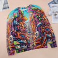 thumbnail image 6 of Sweatshirt For Womens Crewneck Abstract Oil Painting Hoodies Teen Girls Cute, 6 of 7
