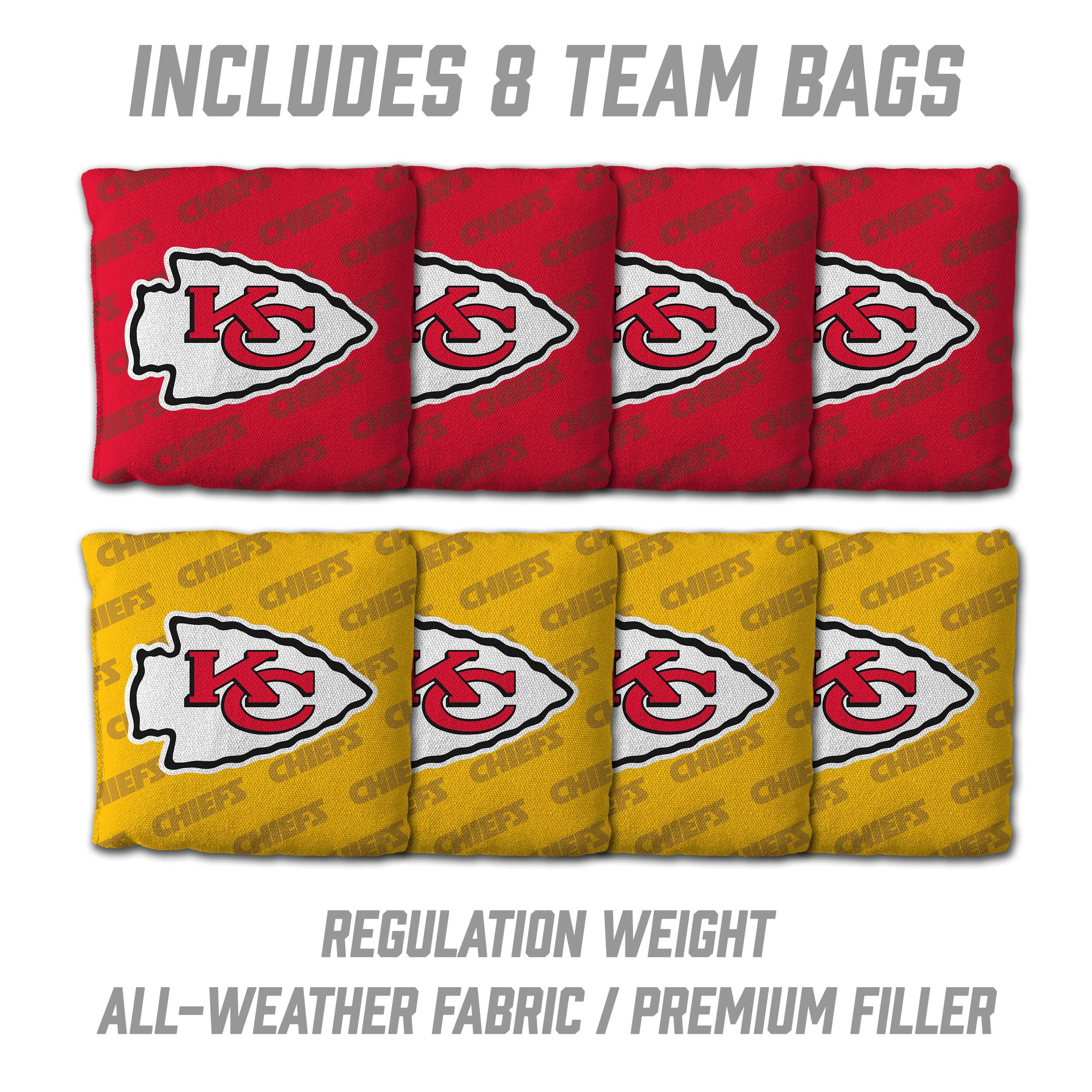 YouTheFan NFL Kansas City Chiefs 2x4 Slogan Series Cornhole