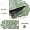 thumbnail image 6 of Runner Rug 2 x 6 Ft, Sage Green Botanical Washable Non-Slip Floor Mat for Kitchen Hallway/Entryway, Farmhouse Country Leaves Plant Long Kitchen Runner Area Rugs for Living Room, Low-Profile, 6 of 7