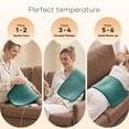 thumbnail image 6 of Maxkare 12 x 24 Heating Pad with 6 Heat Settings & Auto Shut-off, for Back Neck Shoulders Stress Relief, Green, 6 of 10