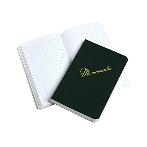 NEW  3 Pack US Army Military Green Memo Book Memorandum Notebook Side Bound 