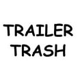 thumbnail image 3 of CafePress - TRAILER TRASH Baseball Jersey - Cotton Baseball Jersey, 3/4 Raglan Sleeve Shirt, 3 of 4
