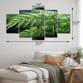 thumbnail image 4 of Designart "A Close Up Photo of Ferns V" Floral Art Living Room Set, 4 of 5