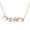 Rose Gold, variant on Mrs. Pendant Necklace 18K White Gold over 925 Sterling Silver | Everyday Jewelry for Women, Birthday Gift for Her