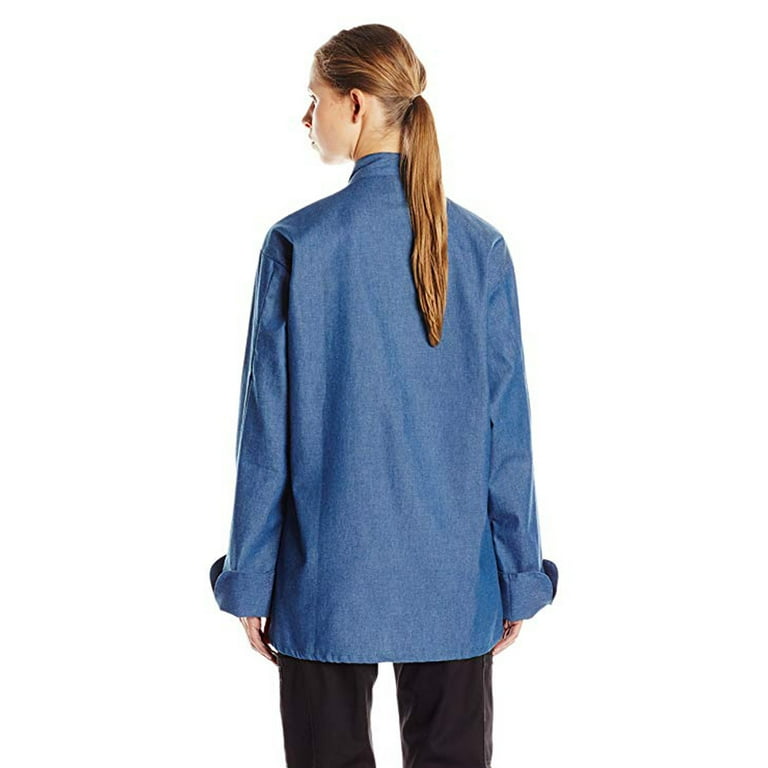 0405C-1705 Aspen Chef Coat in Chambray - Xlarge