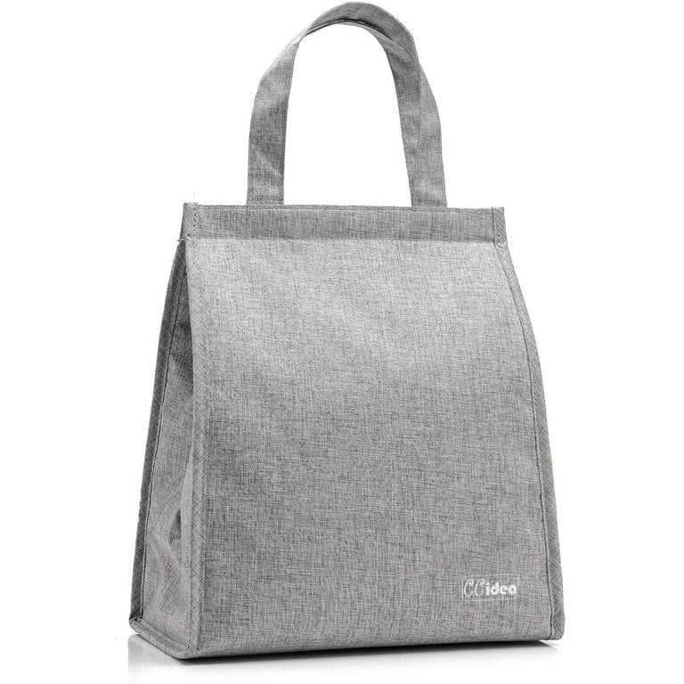 CCidea Lunch Bags for Women, insulated Lunch Box Bag,Keep Food Cold/Warm(Grey)  