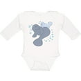 thumbnail image 3 of Inktastic Cute Manatees with Bubbles Boys or Girls Long Sleeve Baby Bodysuit, 3 of 5