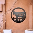 thumbnail image 4 of 3D Metal Wall Art Hanging Silhouette Animal Ornament Artwork Office Farmhouse Decoration , Cow, 4 of 7