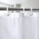 thumbnail image 5 of Waterproof Fabric Shower Curtain Liner Washable, Cloth Shower Curtain Liner with Magnets, White shower Liner Soft 70x70Inches, 5 of 5
