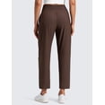 thumbnail image 2 of CRZ YOGA Lightweight Drapey Tapered Ankle Pants for Women 27" Casual Travel Work with Pockets Summer, 2 of 5