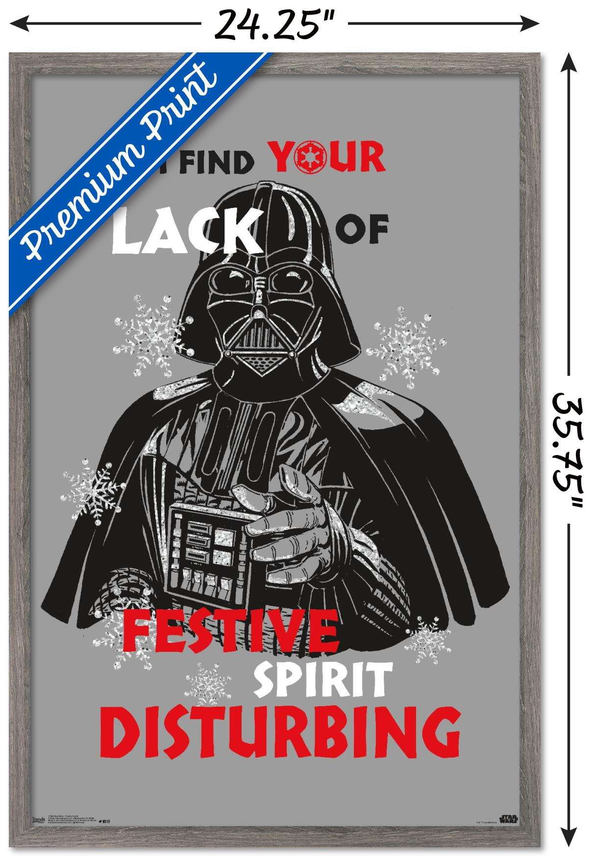 Star Wars: Saga - Festive Spirit Wall Poster, 22.375" x 34", Framed