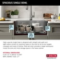thumbnail image 6 of DELTA Rivet 25 Workstation Kitchen SinkDrop-In Top Mount16 GaugeStainless Steel Single Bowl withWorkFlow LedgeandAccessories, 6 of 14