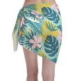thumbnail image 2 of Bingfone Tropical Floral Women's Sarong Swimsuit Cover Ups Bathing Suit Coverups Chiffon Beach Wrap Skirts, 2 of 7