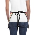 thumbnail image 4 of Men Women Aprons with Pockets Work Waist Apron Pioneer Colorful Floral Half Apron, 4 of 6