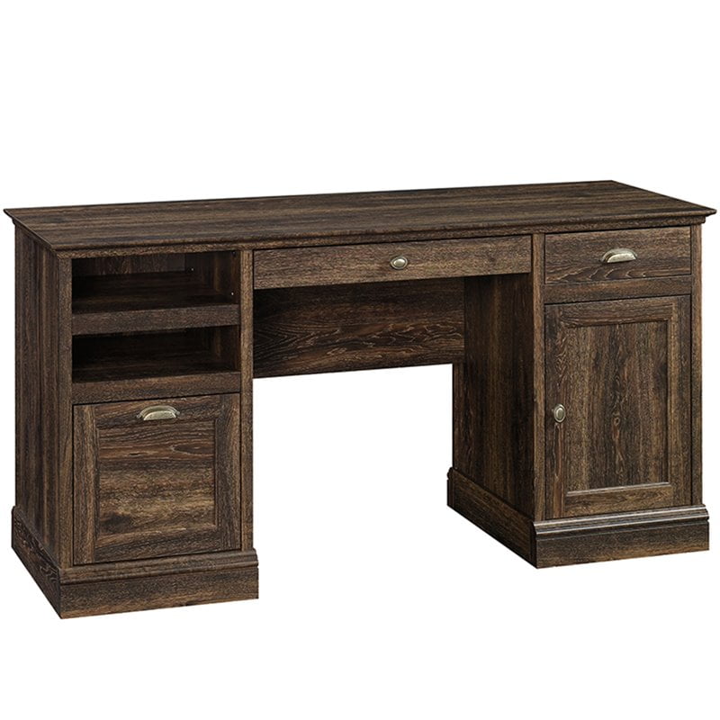 Sauder Shoal Creek Executive Desk Jamocha Wood Finish Com Sauder Shoal Creek Executive Desk, Sauder Shoal Creek 66 Executive Desk Jamocha Wood