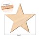 thumbnail image 2 of Estrellas de madera Uxcell en bruto para manualidades, recortes en forma de estrella de 2" para proyectos de bricolaje, paquete de 100, 2 of 4
