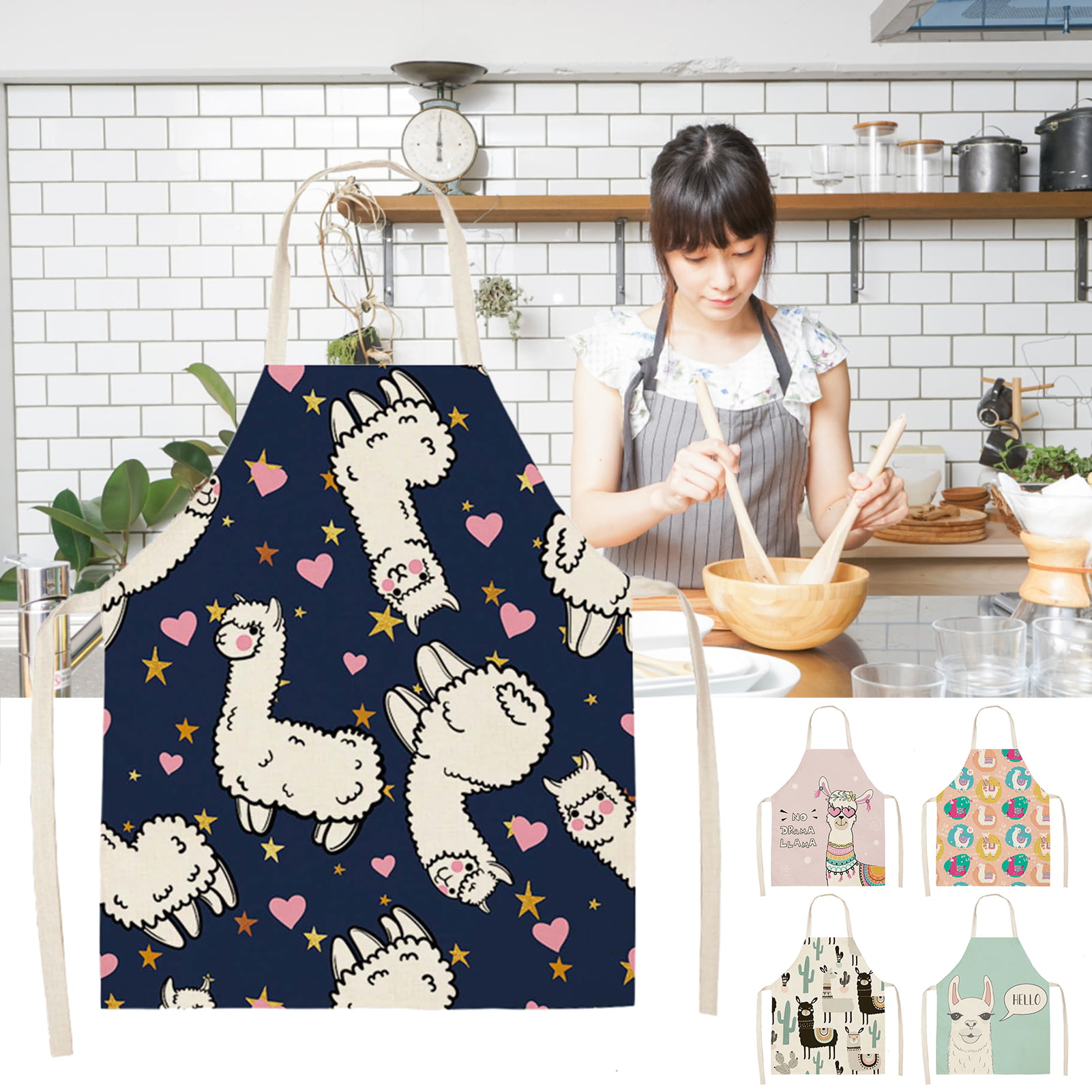 Apron Personalised Vintage Womens Kids Funny Novelty Pattern Kitchen Baking Cook 