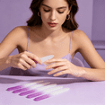 thumbnail image 3 of EXLEAF 2026 New 5 Pcs Sturdy Glass Nail Files Glass Nail File Set Glass Files for Nails Purple for Nail Care, Manicures, Pedicures, At-Home Grooming, Salon Use, 3 of 7