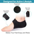 thumbnail image 5 of Plantar Fasciitis Gel Heel Protectors - Welnove Heel Cups for Women Men Heels Spur Pain Relief - Heel Inserts Pads for Achilles Tendonitis Dry Cracked Heel Support Cushion, 5 of 7