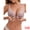Pink, variant on Lace Front Closure Deep V-Neck Wirefree Bra 38C Gray
