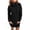 Black, variant on Azrian Sweater Dress for Women Turtleneck Long Sleeve Dress Chunky Knitted Sweater Dress Winter Pullover Dress with Pockets Cheap on