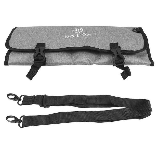 WESSLECO Chef Knife Bag Roll Bag Carry Case Bag Kitchen Cooking Portable Durable Storage Pockets