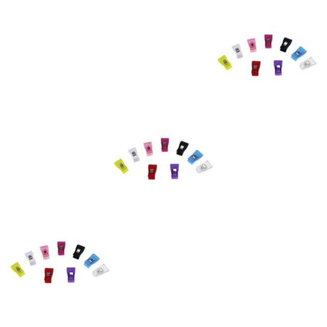 mmirethe 32pcs/set Anti-Slip Clothes Clips Convenient And Strong Clamping Force Multi Mixed colors 3Set