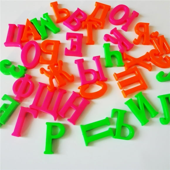 Lubelski 33Pcs/Set Russian Alphabet Letter Magnetic Kid Educational Toy Fridge Magnet