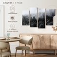 thumbnail image 4 of Elephant Stock Misty Pine Tree Forest Wall Art - Horizontal Multi Panel Canvas - Living Room Wall Decor - Nature Multi Panel - Gray And Black Decor - 24" x 14", 4 of 4