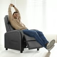thumbnail image 6 of GIANNA Massage Recliner, Home Theater Recliner with Padded Seat and Massage Backrest, Black, 6 of 7