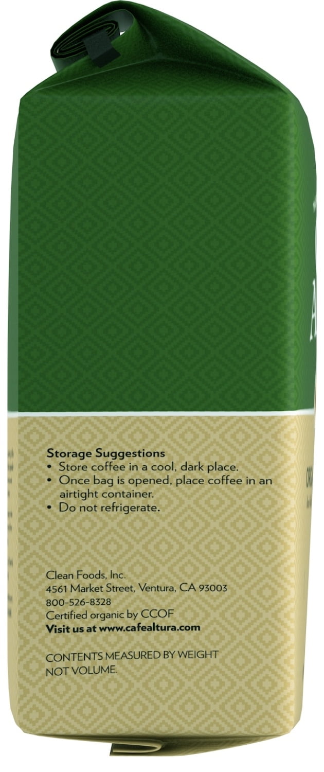 Café Altura, French Roast, Organic, Ground Coffee, 10 oz Bag (Pack of 3)
