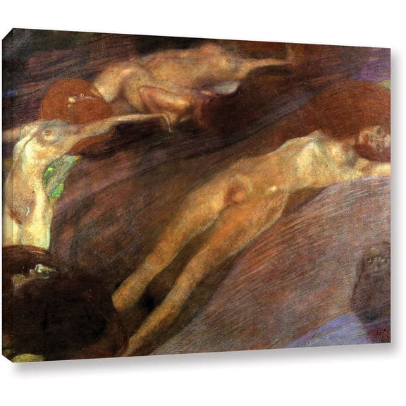 Gustav Klimt "Moving Water" Gallery-Wrapped Canvas