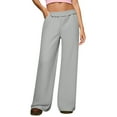 thumbnail image 4 of FAIWAD Wide Leg Sweatpants Women Elastic High Waisted Joggers with Pockets Casual Loose Trousers, 4 of 8