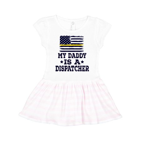 

Inktastic Dispatcher Dad Emergency Services Gift Toddler Girl Dress