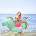 thumbnail image 2 of LILELIS Pool Float Rings Kids Water Sitting Circle Children's Swimming Circle Inflatable Duck Animal Pattern Seat Circle Seat Boat 35-B One Size, 2 of 2