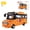 Wange 3973 Orange School Bus 367 Pieces [Exquisite Gift Box], variant on 436 PCS Red City Sightseeing Double Decker Bus Building Blocks, Ages 6+