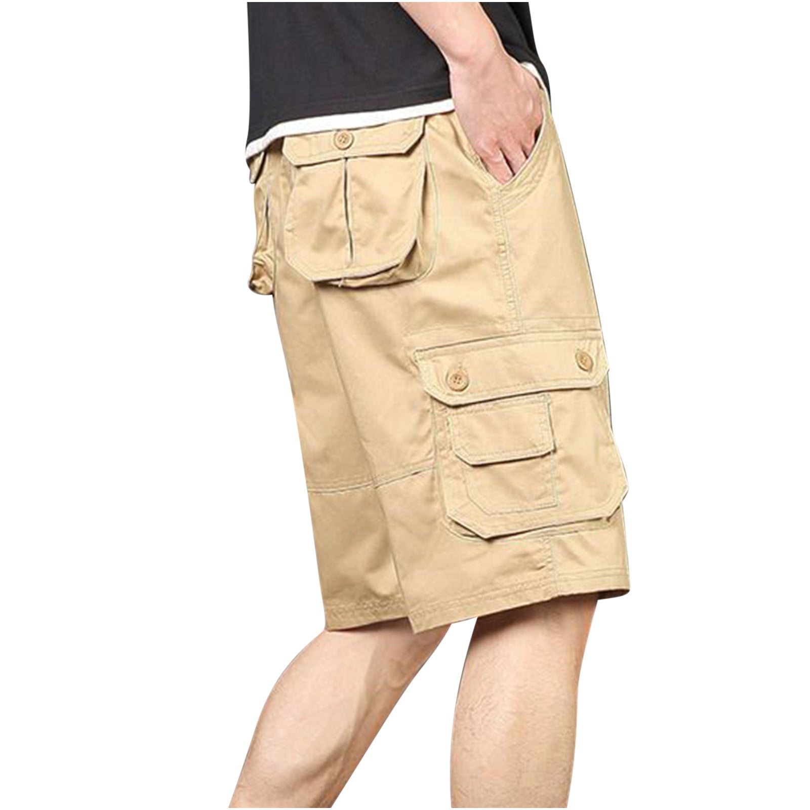 Short,Short Cargo à Poches Multiples Pour Homme, De Jogging Décontracté, Respirant, Grande