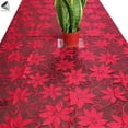 thumbnail image 6 of PULLIMORE Red Lace Holiday Tablecloth Poinsettia Christmas New Year Festivals Wedding Party Table Cloths Covers (60 x 84 inch, Rectangle), 6 of 8