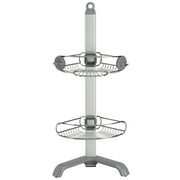 simplehuman Corner Shower Caddy, Stainless Steel and Anodized Aluminum