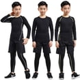 thumbnail image 1 of Mallas de entrenamiento para niños, ropa de secado rápido, ropa de otoño e invierno para niños, baloncesto, fútbol, ropa deportiva de fitness, traje para niños, 1 of 5