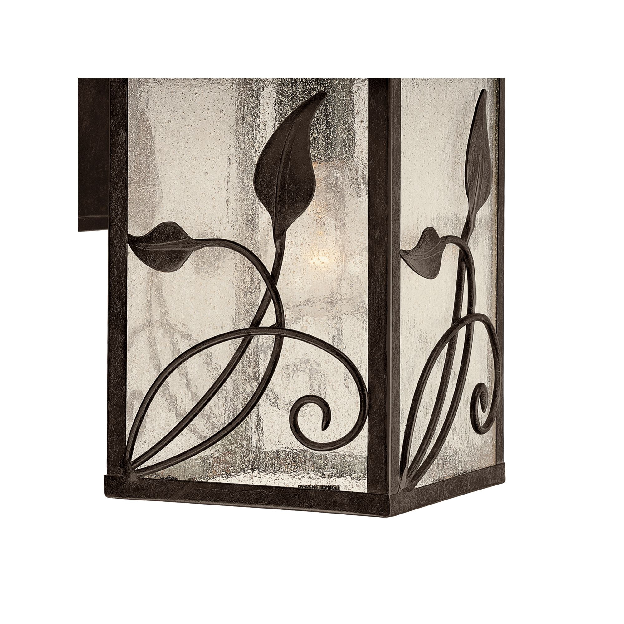 Franklin Iron Works French Garden Rustic Farmhouse Outdoor Wall Light Fixtures Set of 2 Bronze Metal 12 1/2" Clear Seedy Glass for Post Exterior